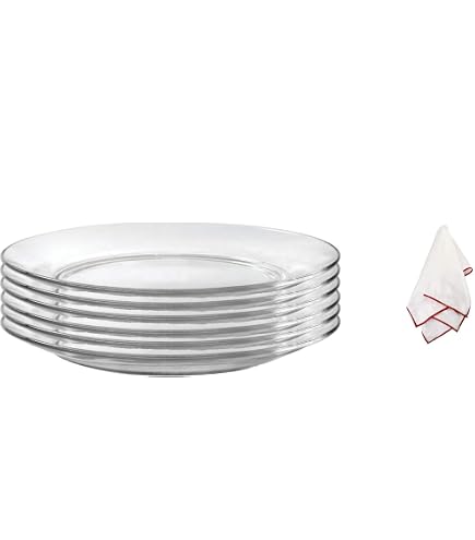 Dessous De Plat H&H Circle En Verre Transparent 32x32 Cm - Moderne Et Élégant