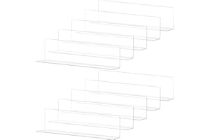 Hiflora 10 Pack Under Couch Blocker, 16" L x 5" H Under Bed Blocker for Pets Adjustable Clear Toy Blocker for Bed Couch Sofa,Stop Things Going to Under Furniture