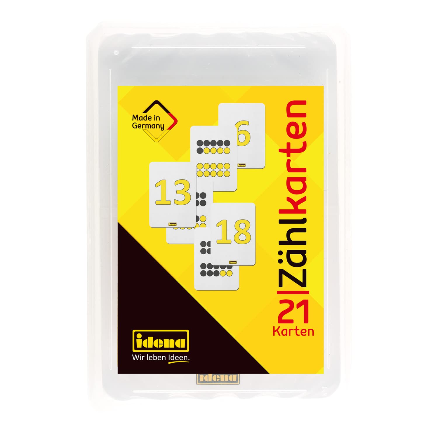 Idena 656014 – Counting Cards, Pack of 21, Numbers from 0-20