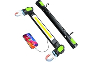LANKA Work Light for Mechanic,3200LM LED Work Lights,5400mAh Rechargeable Magnetic Light bar,Portable Automotive Tools Cordless Underhood Light with Hooks for Car Garage Workshop Emergency,Present for Him
