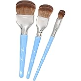 Bdellium Tools Professional Makeup Brush - Blue Double Dome Blender 3pc Brush Set