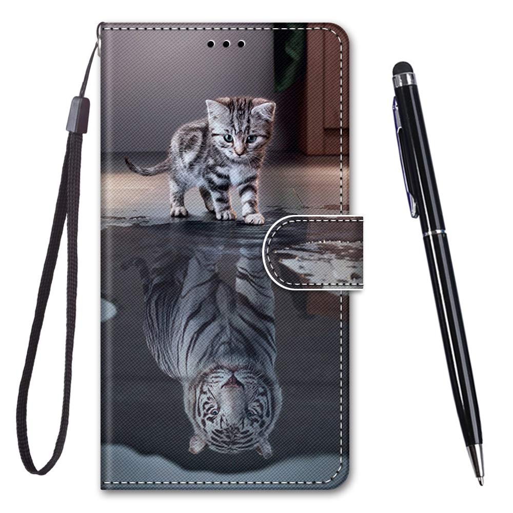 TOUCASA Compatible with Google Pixel 7 5G Case, Google Pixel 7 5G Phone Case Flip Wallet Leather Magnetic Folio Closure Cover Kickstand Card Slots Folio Protection Google Pixel 7 5G (Cat Tiger) — image 1