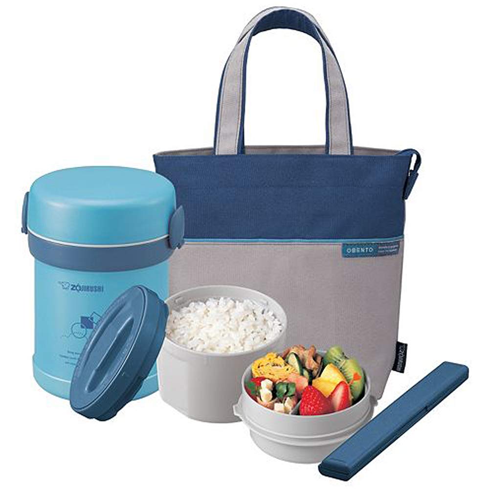 Zojirushi SLMEE07AB Ms. Bento Stainless Lunch Jar, Aqua One size, Blue