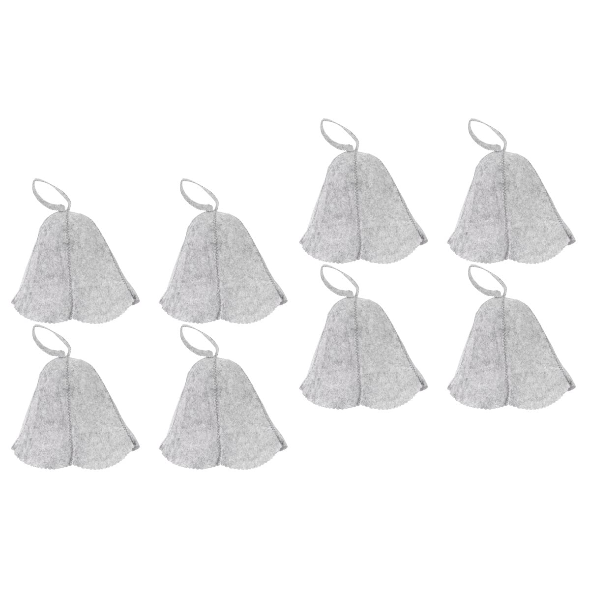 8pcs Felt Sauna Hat for Men and Women Comfortable Bath Caps for Hot Dry Steam Room Essential Sauna Accessories for Hair Protection and Care