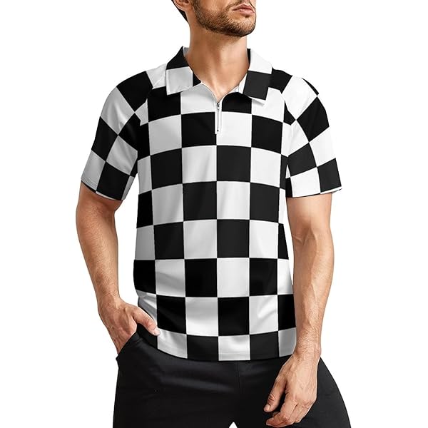 トップス NAMACHEKO Check-Pattern Polo Shirt Polo Knit in Blue Nero – SVRN