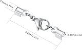 Xiaomoyu 20 Pcs Stainless Steel Lobster Claw Clasps for DIY Jewellery view 2