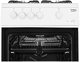 Beko KSG580W 50cm Gas Cooker White with 4 Burners and Oven view 4
