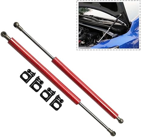 Amazon Xiangshang 赤カーボン ボンネットフードダンパー 13 ホンダ フィット ハイブリッド Gk Gp 系 Gk3 4 5 6 Gp5 6 型 ハッチバック 13g ｆ L Sパッケージに適合 レッド リフトサポート 車両改装改造 油圧ダンパー フロントパネル 左右セット 2本組 並行輸入