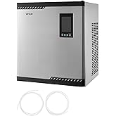 VEVOR Commercial Ice Maker Machine - Head, 300 Lbs/Day Stainless Steel Ice Machine with Scheduled Ice-Making, Self-Cleaning, Adjustable Thickness, Ideal for Restaurant Bar Cafe Hotel - Head Only