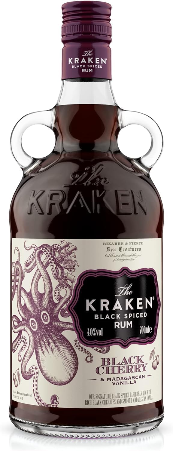 Kraken Black Cherry Madagascan Vanilla Black Spiced Rum 70cl