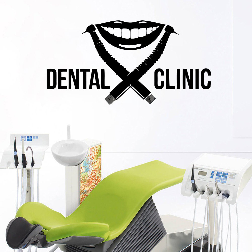 Dental Clinic Wall Decal Dentist Wall Art Stickers Decals