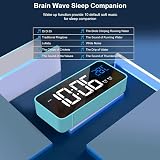 HOMVILLA Digital Alarm Clock with Large LED Mirror Display USB Charging Dual view 3