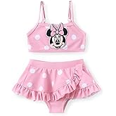 Disney Pricncess Moana Ariel Mickey and Friends Toddler Girls 2 Piece Tankini Bathing Suits Summer Rash Guard Swimwear