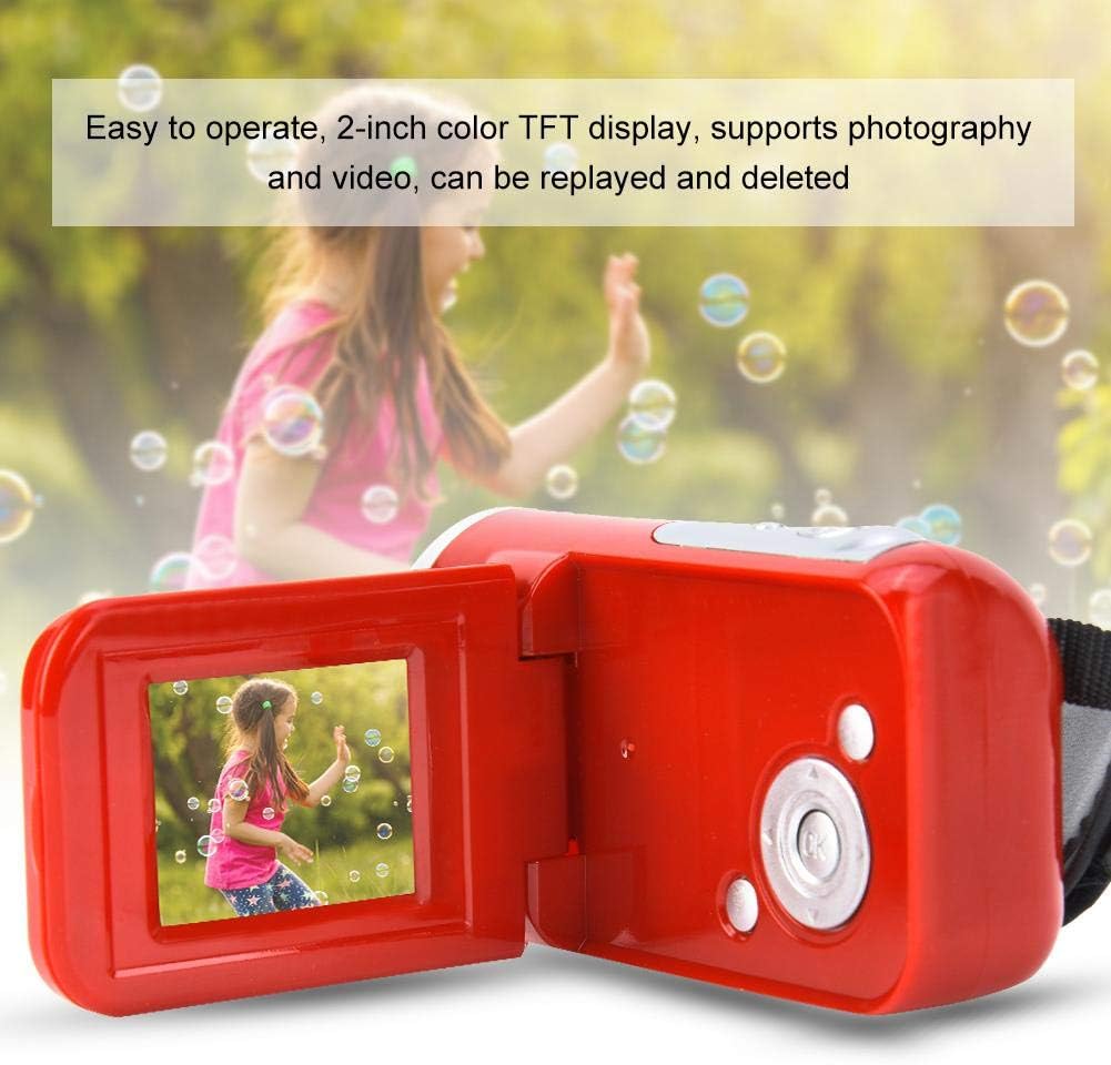Kids Digital Video Camera, 1080P 16M 16X Digital Zoom DV Recording Camcorder with 2Inch TFT LCD Sceen for Photography Shooting(Red) - Image 4