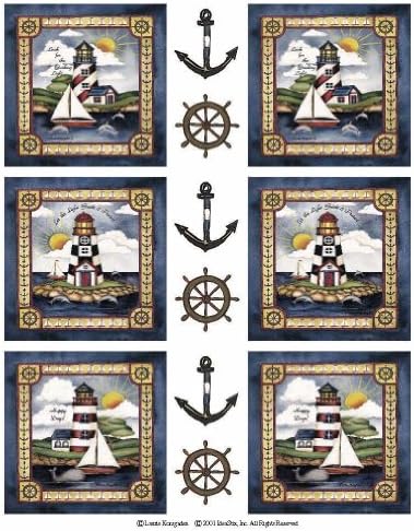 Lighthouses 2-Sheet IdeaStix Accents Peel and Stick Décor