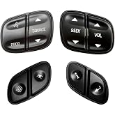 Steering Wheel Control Switch Button Compatible with 2003-2009 Chevy Silverado Suburban Tahoe Avalanche GMC Sierra Yukon Escalade Replaces# 21997738, 21997739, 1999442, 1999443