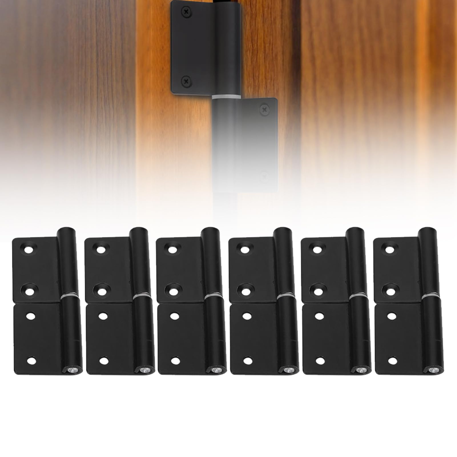 6Pcs Door Hinges for Cupboard Cabinet,Door Removable Hinges Stainless Steel Outdoor Hinges Lift Up Door Hardware for Window Furniture Cabinet Doors Decorative