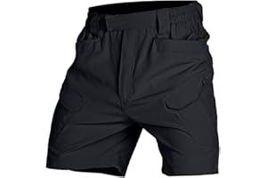 Men's Classic Cargo Shorts Outdoor Hiking Running Workout Summer Beach Shorts Loose Training Outfits with Pockets