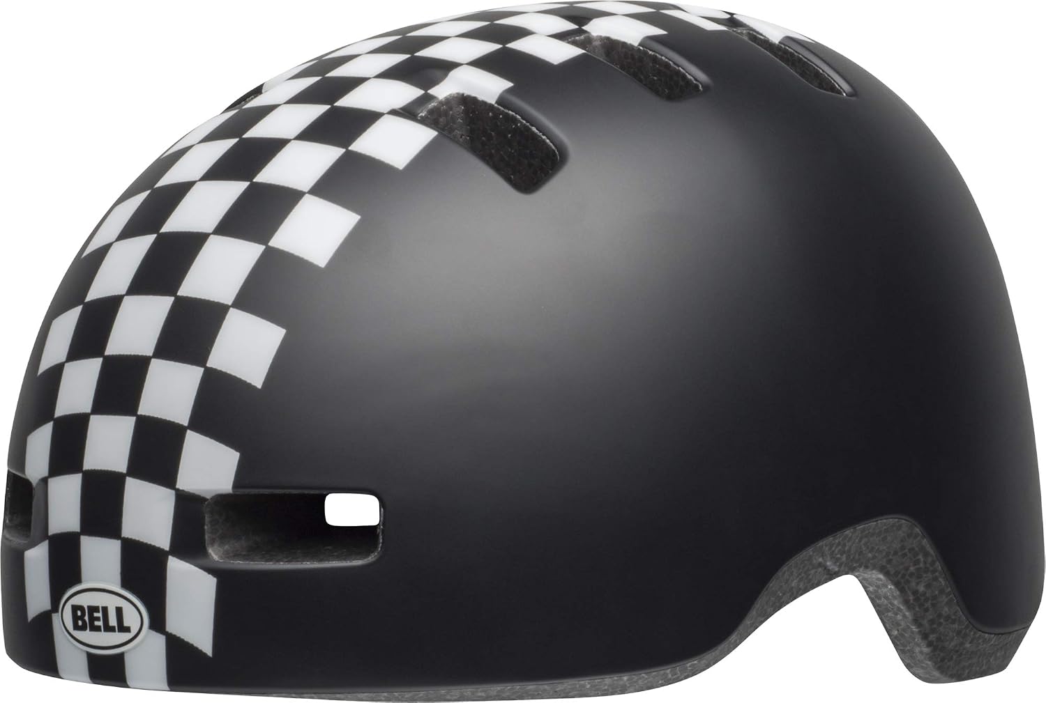 BELL Kids' Lil Ripper Toddler Cycling Helmet, Checkers Matte Black, 45-51 cm, Checkers Matte Black/White