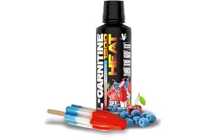 VMI Sports L-Carnitine 1500 Heat Stimulant Free Thermogenic Metabolic Support & Fat Loss for Men & Women | 1500mg L-Carnitine | Convenient Liquid (Patriot Pop)
