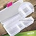 Small Plastic Organizer Boxes with 10 Adjustable Dividers 5.125