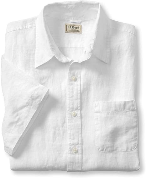 Amazon L L Bean エルエルビーン メンズ エル エル ビーン リネン シャツ 半袖 ジャパン フィット Mサイズ White ホワイト ０ｕｕｌ４８０００４ Tシャツ カットソー 通販