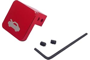 imUfer Hood Latch Release Handle Cable Repair Kit Billet Aluminum for CRV 1997-2006,Element 2003-2011,Ridgeline 2006-2014,Civic 1996-2011(Red)