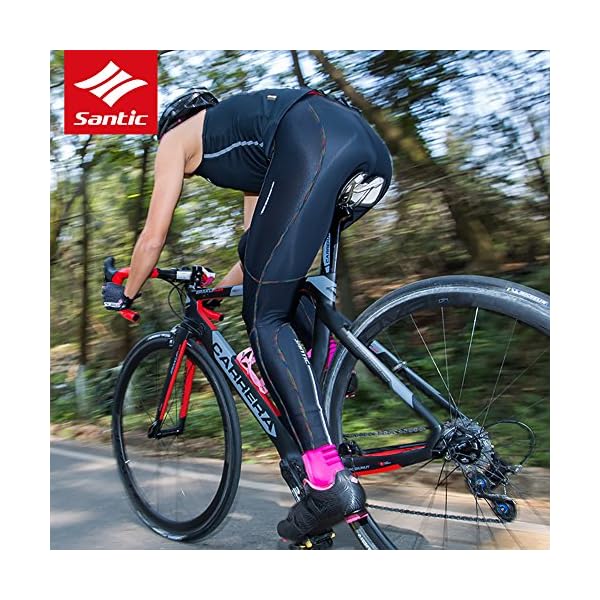 €35.59 Santic Pantaloni Ciclismo Donna Imbottiti Pantaloni Ciclista Donna  Pantaloni Bicicletta Imbottiti per Donna - Parni - bikewebshop.it
