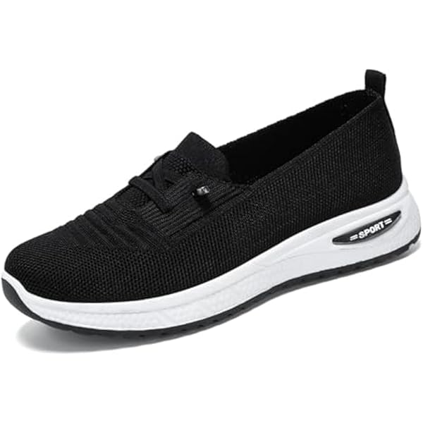 thumbnail image 2 of Women's Air Cushion Slip-On Walking Sneakers – Orthopedic Diabetic Friendly, Mesh Upper, 4.5cm Wedge | Lightweight & Breathable 2 of 13