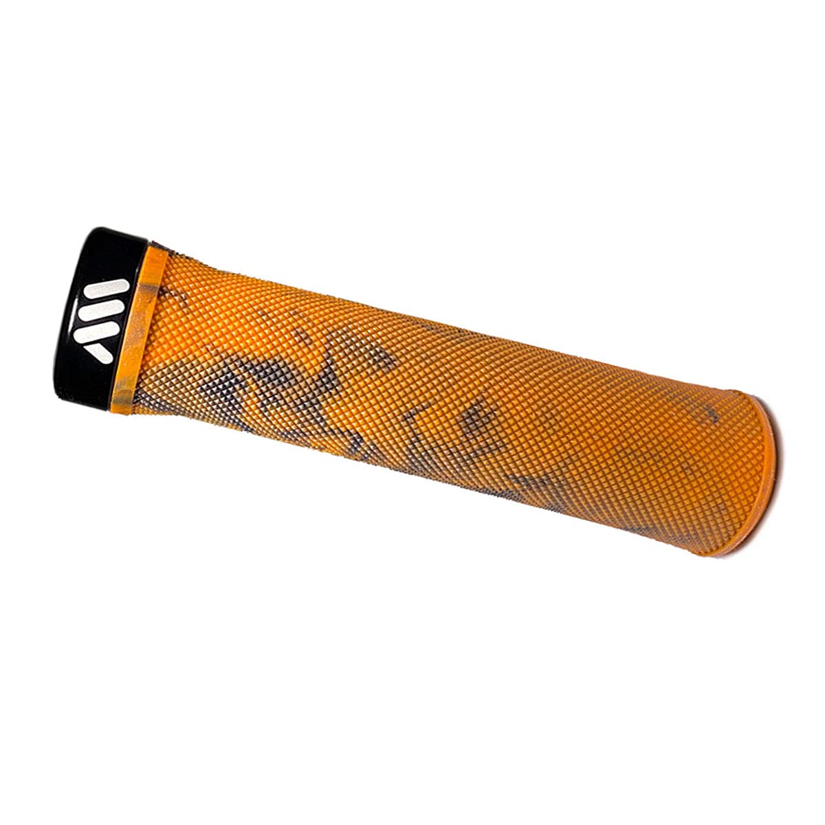 All Mountain Style AMS Berm Grips - Lock-on tapered diameter, comfortable grips, Orange Camo