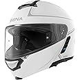 Sena Impulse DOT Flip Up Modular Bluetooth Helmet w/Sound by Harman Kardon Dual Visor Helmet with Integrated Mesh Intercom System / MP3 / Voice Dial (Gloss White, X-Large)