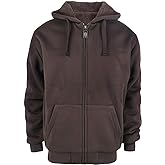 Gary Com Heavyweight Sherpa Hoodies for Men, Thick Fleece Lined Full Zip Up Winter Warm Sweatshirts Work Jackets
