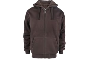 Gary Com Heavyweight Sherpa Fleece Hoodies for Men Full Zip Up Sweatshirt Long Sleeve Lined Active Jacket