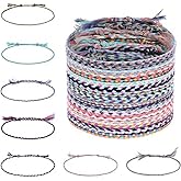 zuylikxy 30PCS Colorful Handmade Braided Friendship Bracelets, Adjustable Woven Wraps for Women and Men, Perfect Matching Accessories for Adults
