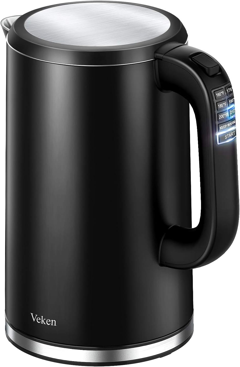 Veken Electric Kettle, 1.7L Temperature Control Water Boiler, Cool Touch Double Wall Stainless Steel Tea Kettle with Auto Shut-Off & Boil Dry Protection