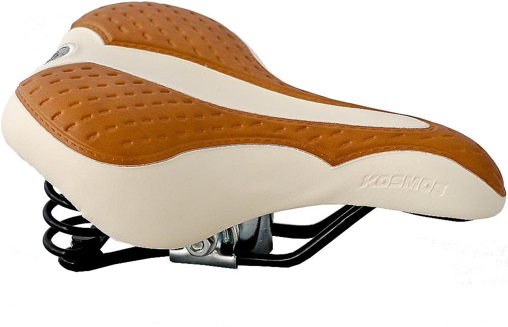 Montegrappa Vintage Fahrradsattel - Zweifarbig Kunstleder Mit Federn