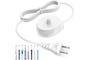 Mdforme Electric Toothbrush Charger for Braun Oral B, Replacement Charger 110V-240V for Oral B 3757 Charger - Charging All Oral B Electric Toothbrush That 3757 Support, IP67 1.22m Portable for Travel