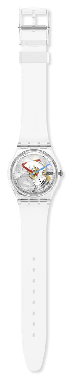 Swatch Gent Biosourced Unisex Watch Casual Plastic Transparent Quartz Waterproof Clearly Gent