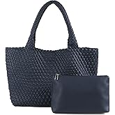 Handmade Woven Bag Satchel Handbag For Women Vegan Leather Tote Bag With Purses Travel Shoulder Bag Underarm Bag