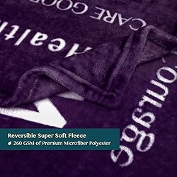 PAVILIA Healing Blanket Fleece, Get Well Soon