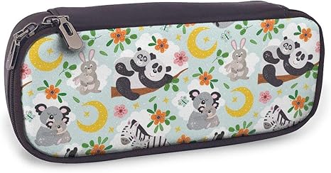 Amazon Co Jp ペンケース かわいい 動物の家族柄 Pen Bag 筆箱 かわいい 文房具 収納ケース 高校生 女子 中学生 Puレザー ペンポーチ 子供 プレゼント ホーム キッチン
