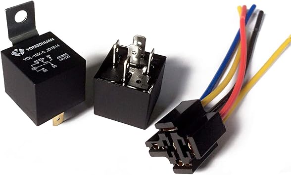 5 Set Car Auto Relay Amp Socket Spdt 5 Pin 5 Wire Dc 12v 12