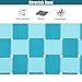 REDCAMP Folding Bungee Web Chair for Teens Kids Adults,31x31.5x31.5 inches,White & Turquoise