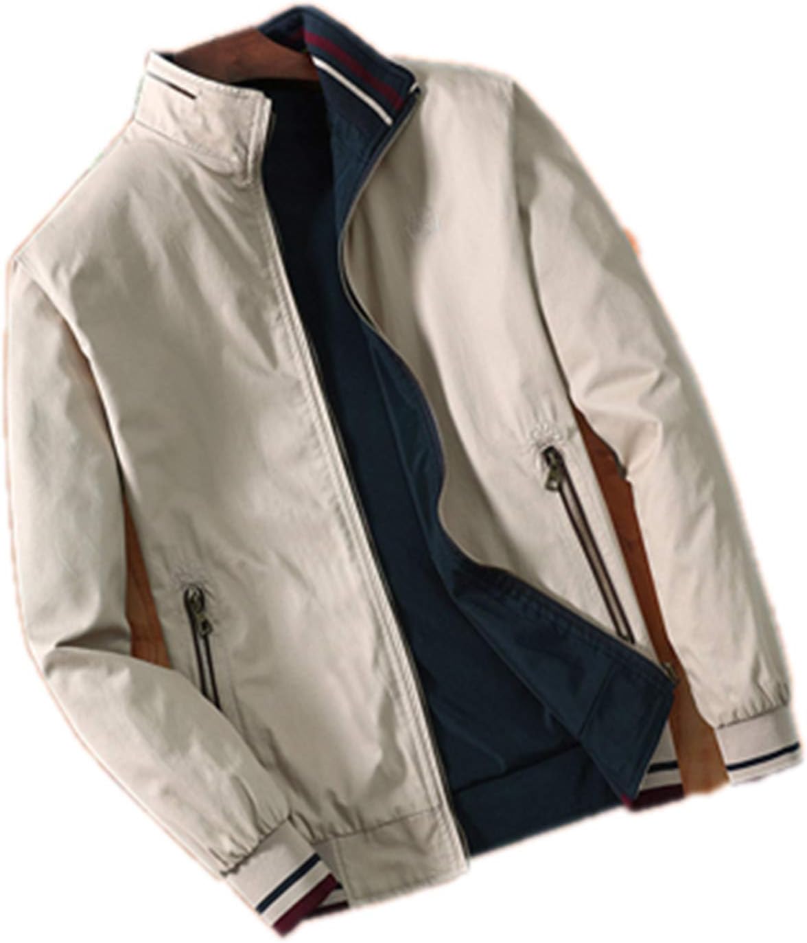 FullRose Spring Mens Bomber Jackets Fashion Men Outwear Windbreaker Stand Collar Jacket Man Slim