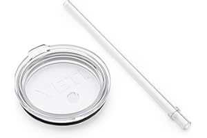 YETI Rambler Replacement Lid with Straw, Fits 16 & 20 oz Stackable, 20 oz Tumbler, 24 oz Mug, 25 oz Straw Mug