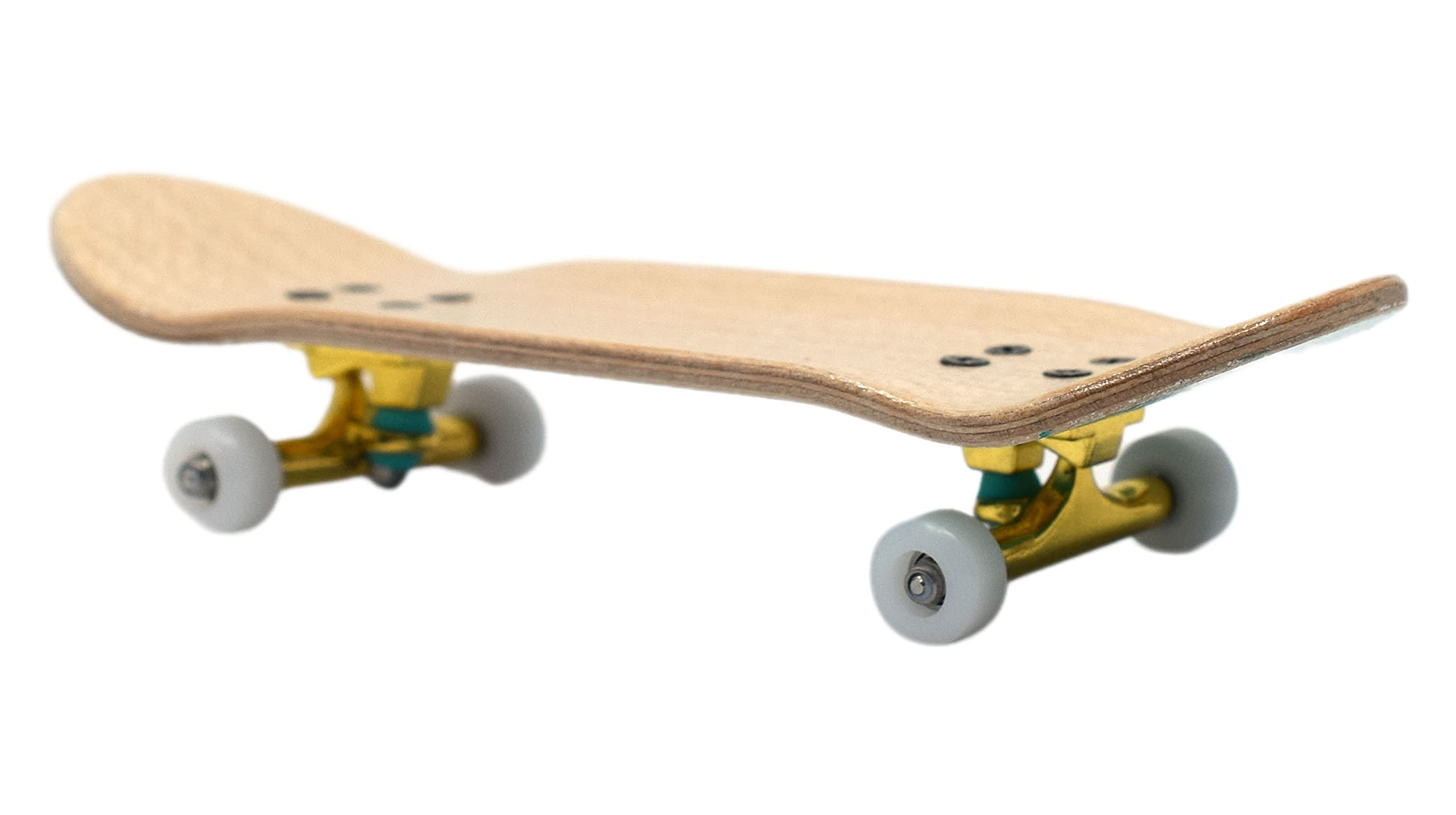 Teak Tuning 32mm Pro Fingerboard Heat Transfer Graphic Complete - Fully Assembled with Pro Level Parts - Pro Shaped Wood Deck (34x97mm), UltraSpin Wheels, Prodigy Trucks - Teal Yeti