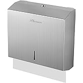PLUSSEN Commercial Paper Towel Dispenser Wall Mount Stainless Steel Multifold C fold Hand Towel Dispenser for Bathroom