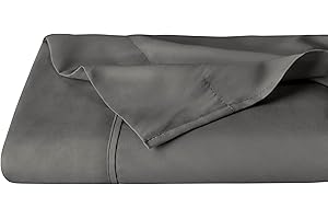 Bare Home Flat Top Sheet Premium 1800 Ultra-Soft Microfiber Collection - Double Brushed, Hypoallergenic, Wrinkle Resistant, E