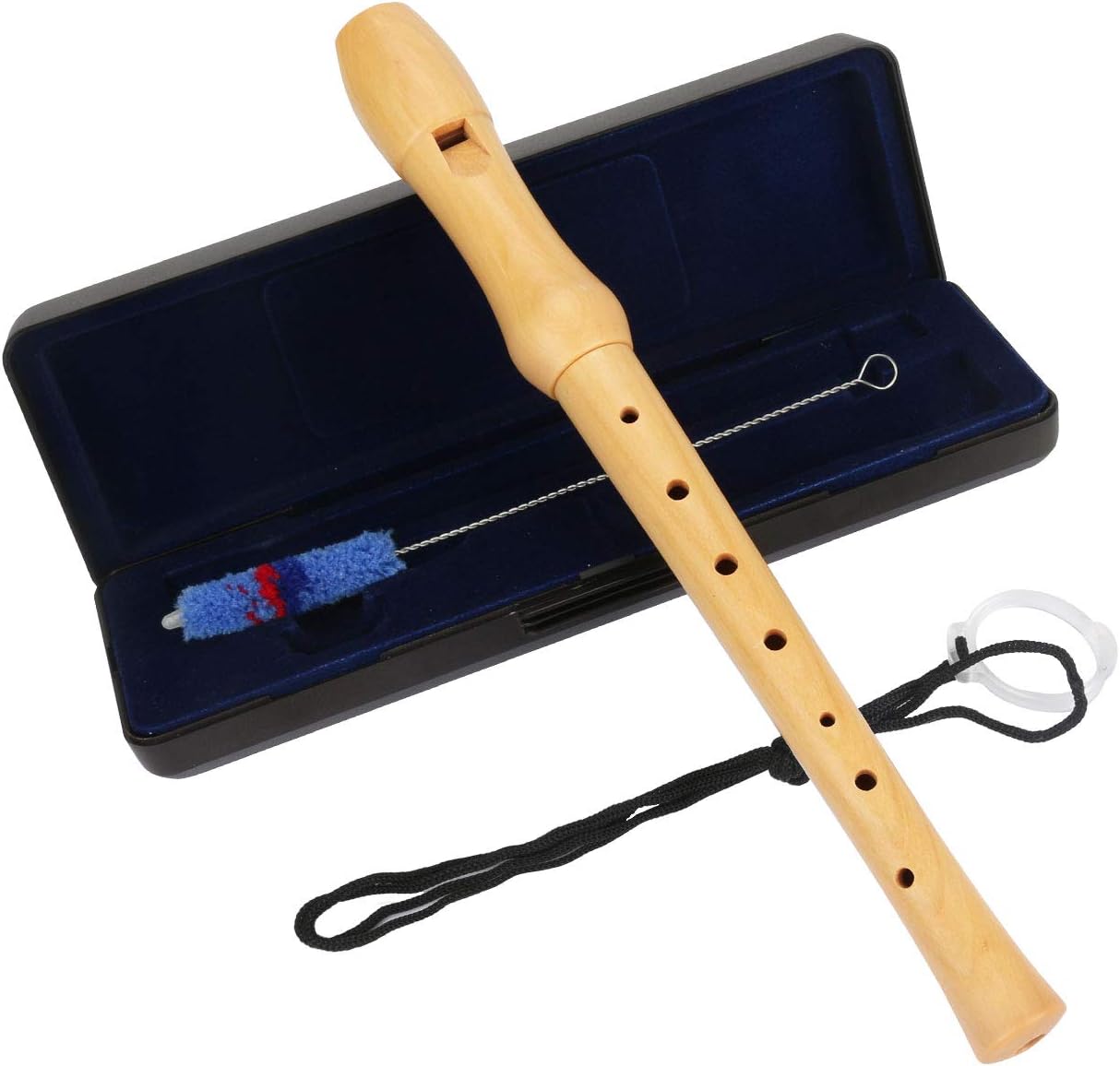 Wooden Recorder, CestMall Wooden Flute 8 Hole Music Recorder Maple