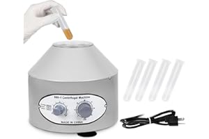 JupiterForce Electric Lab Centrifuge Machine Capacity 20 ml x 6,4000 RPM, 110V Mini Desktop Laboratory Centrifuge Medical Practice with Timer and Speed Control